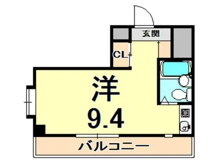 キングコーポラスII(1DK/3階)の間取り写真