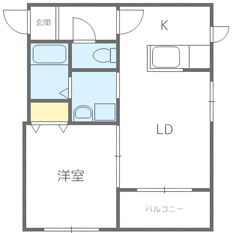 エキマエ47(1LDK/3階)の間取り写真