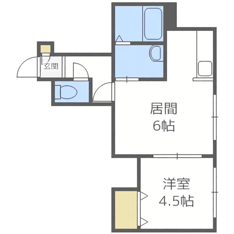 シャイニングスター(1LDK/3階)の間取り写真