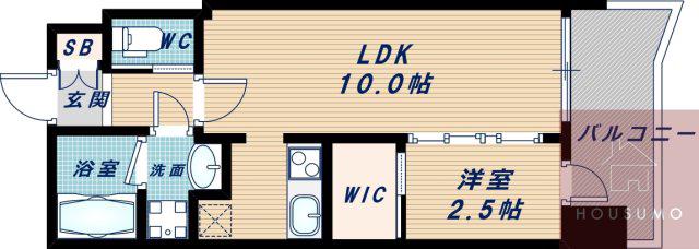 セレニテ西中島アリア弐番館(1LDK/13階)の間取り写真