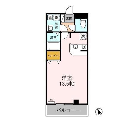 VILLE EST(ワンルーム/3階)の間取り写真