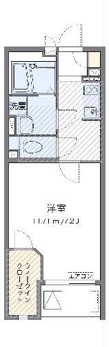 ミランダラギ III(1K/3階)の間取り写真