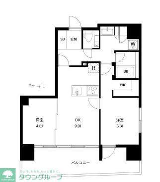 リテラス押上(2DK/7階)の間取り写真