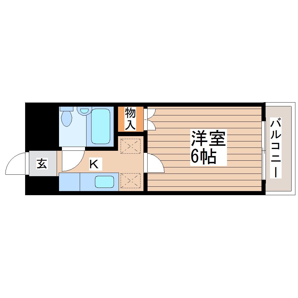 大町Sビル(1K/2階)の間取り写真