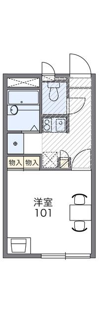 レオパレスコートリベルテ(1K/2階)の間取り写真