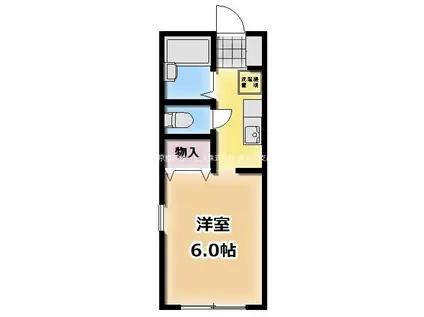 アネックス北町(1K/2階)の間取り写真