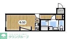 アンビション豊春(ワンルーム/2階)の間取り写真