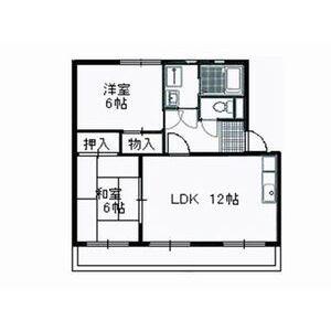 レインボウヒルズ(2LDK/2階)の間取り写真