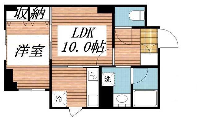 パルテールIWASAKI(1LDK/1階)の間取り写真