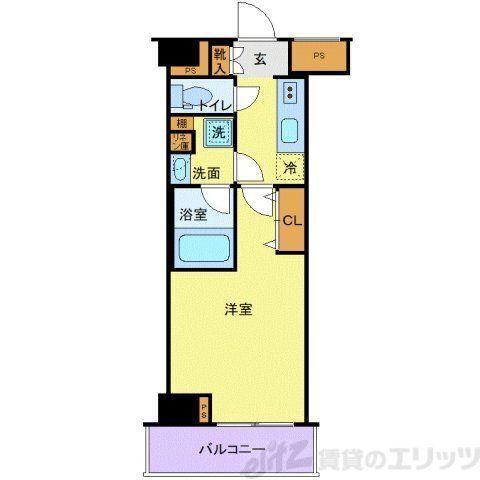 スカイコート押上第3(1K/4階)の間取り写真