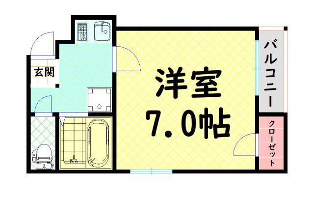 アーバンステージ・アペックス(1K/4階)の間取り写真