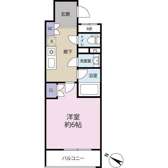 MORE PRECIOUS(1K/3階)の間取り写真