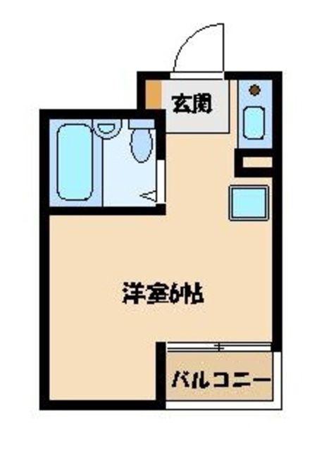 オークビル(ワンルーム/3階)の間取り写真