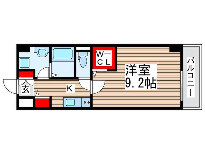 GREEN HILL RESIDENCE(1K/3階)の間取り写真