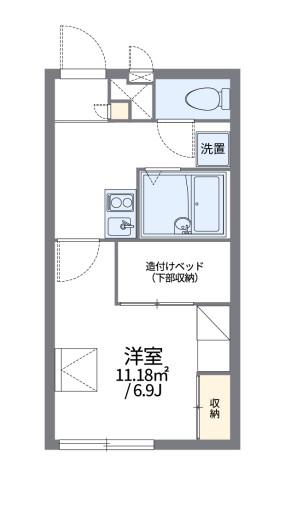 レオパレスリリー(1K/2階)の間取り写真