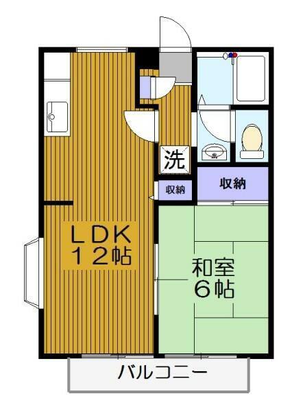 フォーレスト(1LDK/2階)の間取り写真