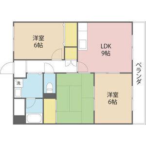 サンロイヤル(3LDK/3階)の間取り写真
