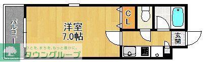 KS室見駅アヴェニュー(1K/4階)の間取り写真