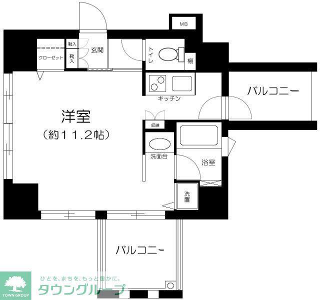 アクシア池袋(ワンルーム/9階)の間取り写真