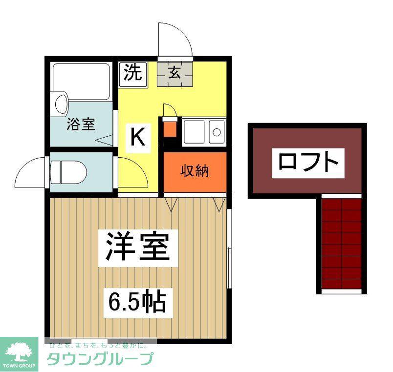 COZY HOUSE Ⅱ(1K/2階)の間取り写真