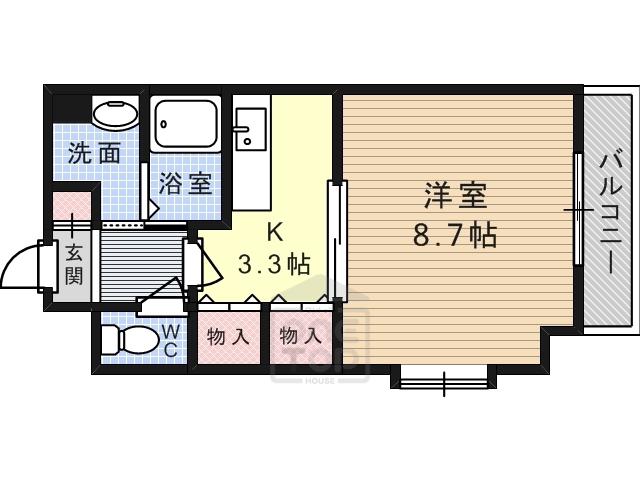 MAEKAWABLD(1K/9階)の間取り写真