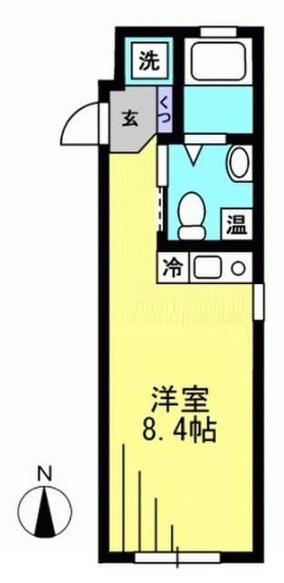 LINO蒲田(ワンルーム/4階)の間取り写真