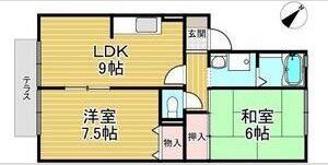 ファミール瑞穂(2LDK/1階)の間取り写真