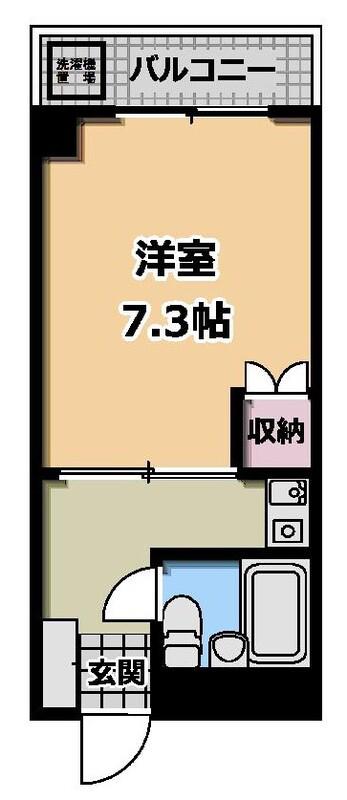 エムエス野毛ビル(1K/3階)の間取り写真