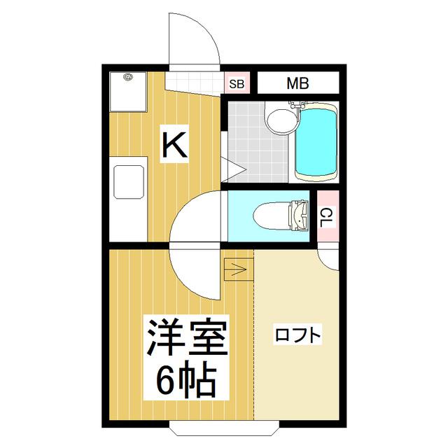 ヴィラエクセレント(1K/3階)の間取り写真