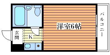 ルネッサンスクレージュ佃(1K/5階)の間取り写真