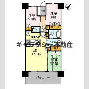 ローレルスクエア建都ザレジデンスSECOND STAGE(3LDK/10階)の間取り写真