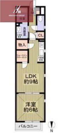 フォレストメゾンエンII(1LDK/1階)の間取り写真