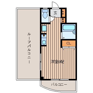 シティヒルズレゼルブ(ワンルーム/6階)の間取り写真