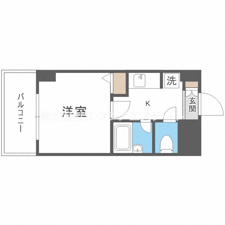 メゾンレッシュ(1K/5階)の間取り写真