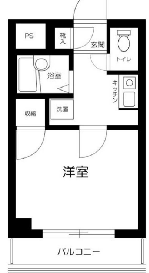 ルパデュソワール(1K/3階)の間取り写真