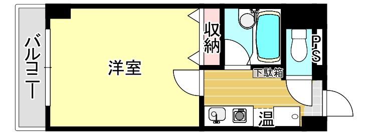 ルエメゾンロワール久留米II(1K/3階)の間取り写真