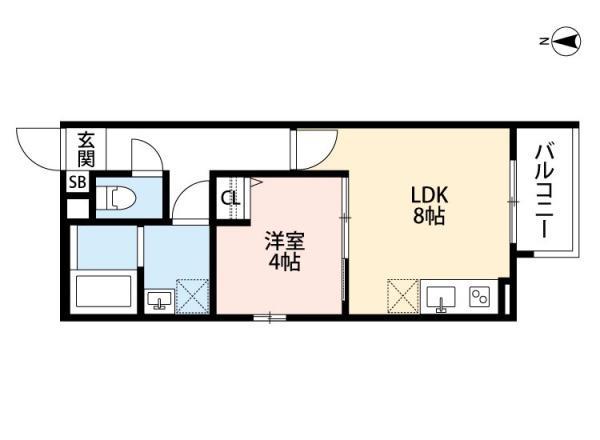 ニーギルボンラ(1LDK/3階)の間取り写真
