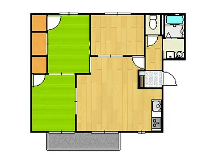 フレグランスK(3LDK/2階)の間取り写真