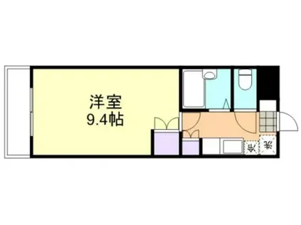 倉敷ライフ・キャンパスD棟(1K/1階)の間取り写真
