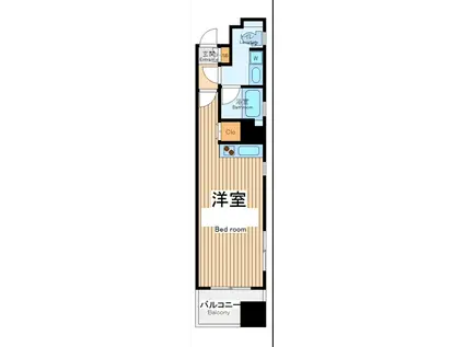 レグラス川崎(1K/11階)の間取り写真