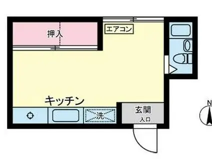 寿山貿易ビル(ワンルーム/3階)の間取り写真