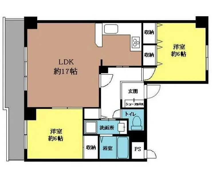 セジュール東所沢 3階階 間取り