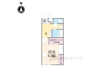 レオパレス インフォレスタⅡ(1K/2階)の間取り写真