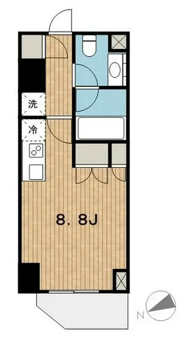 パークハビオ新橋 4階階 間取り
