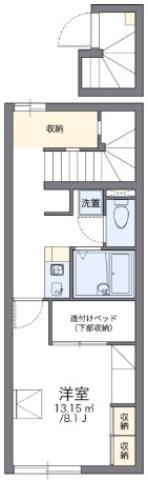 レオパレスマーブル(1K/2階)の間取り写真