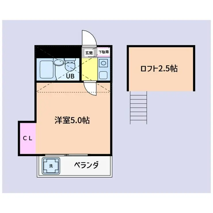 レオパレス金沢文庫第3 2階階 間取り