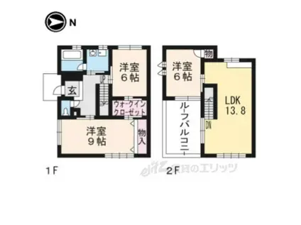 エムズ神光院(3LDK/1階)の間取り写真