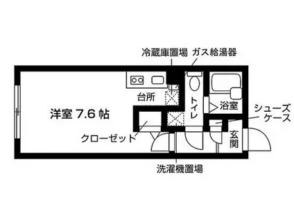 NASIC永山(ワンルーム/4階)の間取り写真