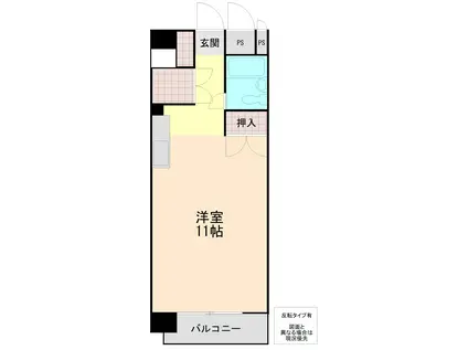 パンドラマンション(ワンルーム/3階)の間取り写真