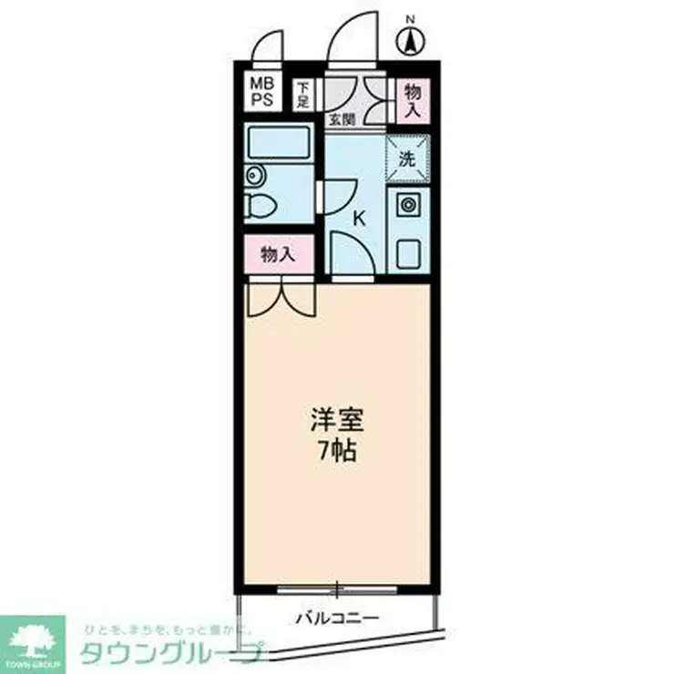 セザール清瀬中央公園 4階階 間取り